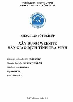 Xây dựng website sàn giao dịch tỉnh Trà Vinh